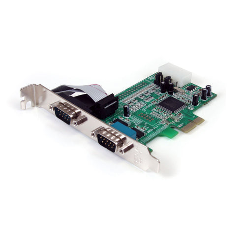 StarTech.com 2-port PCI Express RS232 Serial Adapter Card - PCIe RS232 Serial Host Controller Card - PCIe to Dual Serial DB9 Card - 16550 UART - Expansion Card - Windows & Linux StarTech.com 2-port PCI Express RS232 Serial Adapter Card - PCIe RS232 Serial Host Controller Card - PCIe to Dual Serial DB9 Card - 16550 UART - Expansion Card - Windows & Linux